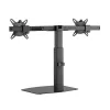 ACT Monitor arm 27 inch office, free standing with gas spring, crossbar, 2 monitors