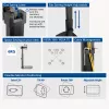 ACT Monitor arm 27 inch office, free standing with gas spring, crossbar, 2 monitors