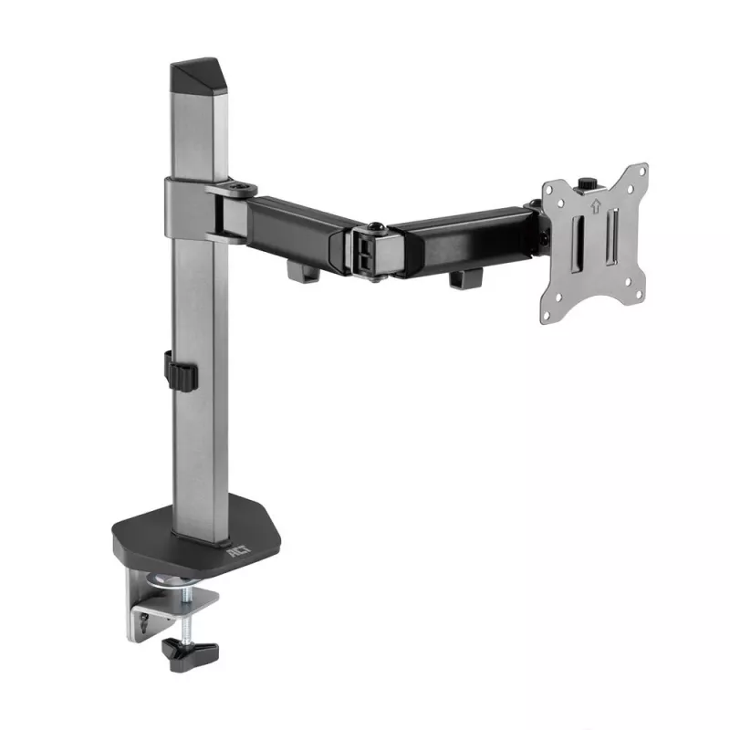 ACT Single monitor arm office silver Clamp/Bolt-through 9 kg 17-32 inch