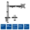ACT Single monitor arm office silver Clamp/Bolt-through 9 kg 17-32 inch