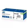 ACT Single monitor arm office silver Clamp/Bolt-through 9 kg 17-32 inch