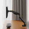 ACT Monitor arm 49 inch office premium gas spring 1 monitor Clamp/Grommet 20 kg