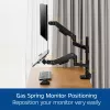 Laptop & monitor arm ACT AC8341 gas spring black 49 inch
