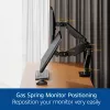 ACT Monitor arm 35 inch office premium, gas spring, 2 monitors