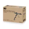 ACT Monitor arm 32 inch office premium, gas spring, crossbar, 2 monitors