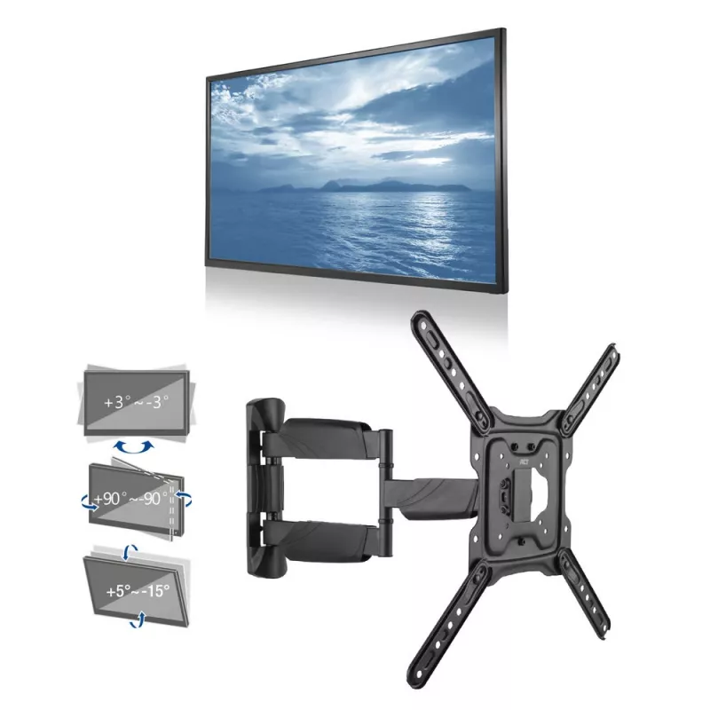 ACT Full Motion TV Wall Mount 23 inch up to 55 inch VESA 35 kg