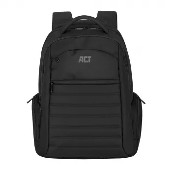 ACT Urban laptop backpack 17.3 inch, made from recycled plastic bottles