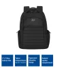ACT Urban laptop backpack 17.3 inch, made from recycled plastic bottles