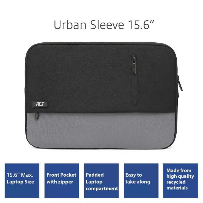 Sleeve case ACT Urban laptop sleeve 15.6 inch Monochromatic