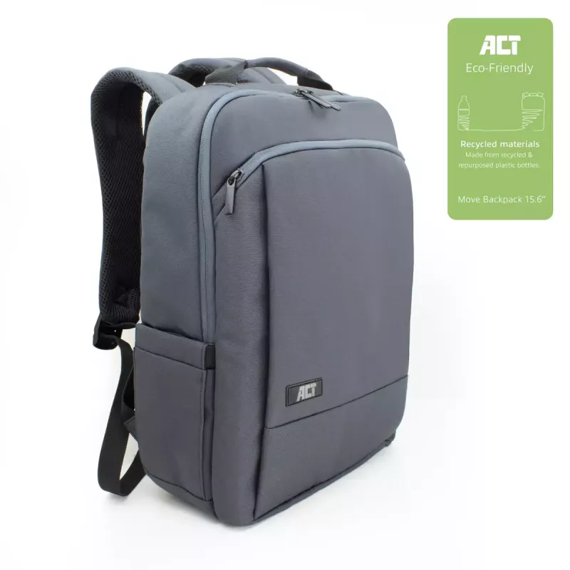 ACT Move backpack for laptops up to 15.6” made from recycled plastic bottles