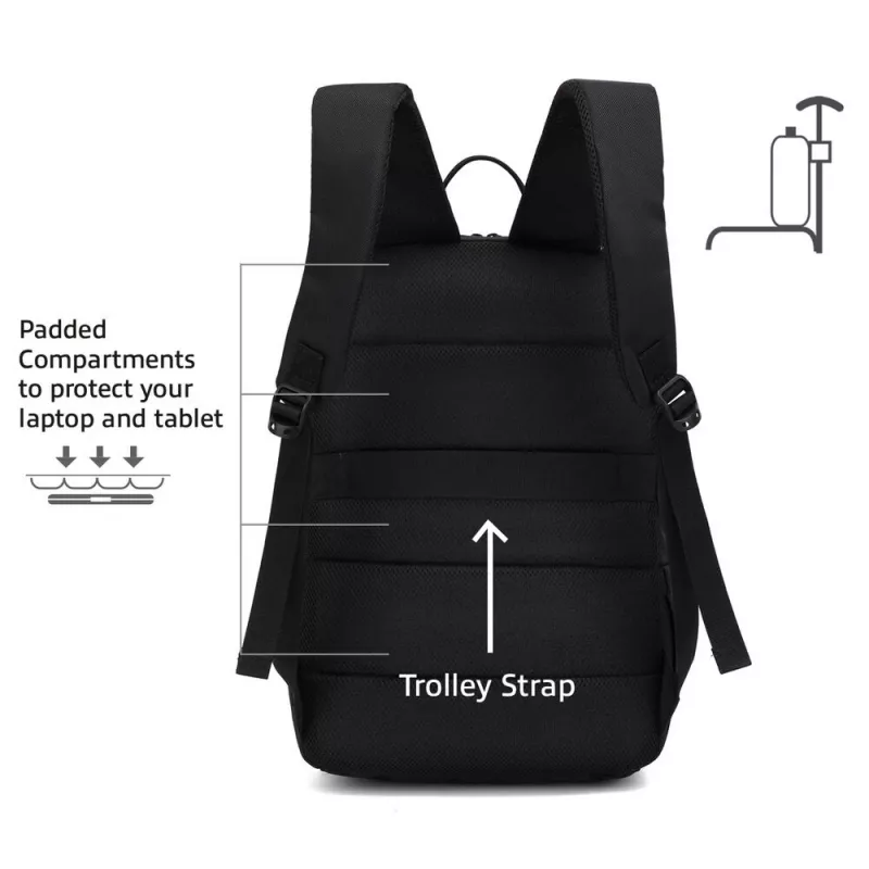 Backpack ACT Suburb for laptops up to 15.6 inches recycled plastic