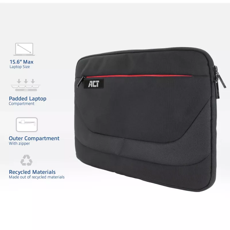 Sleeve case ACT Suburb Laptop Sleeve 15.6 inch recycled plastic bottles