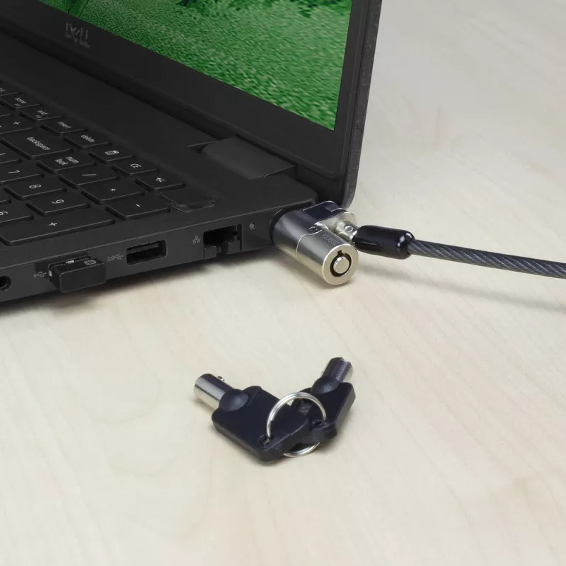 ACT Wedge Laptop Lock with keys Metallic 2m cable