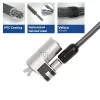 ACT Wedge Laptop Lock with keys Metallic 2m cable