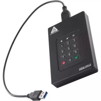 HDD Apricorn 2 TB USB Type-A to USB Type-C Aegis Fortress L3