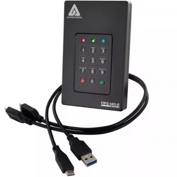 HDD Apricorn 2 TB USB Type-A to USB Type-C Aegis Fortress L3