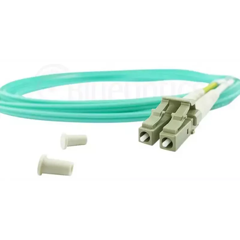 Fibre optic cable BlueOptics AJ839A 50 m LC OM3 Aqua
