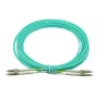 Fibre optic cable BlueOptics AJ839A 50 m LC OM3 Aqua