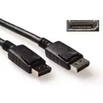 DisplayPort cable male-male ACT AK3980 2 meters power pin 20 connected
