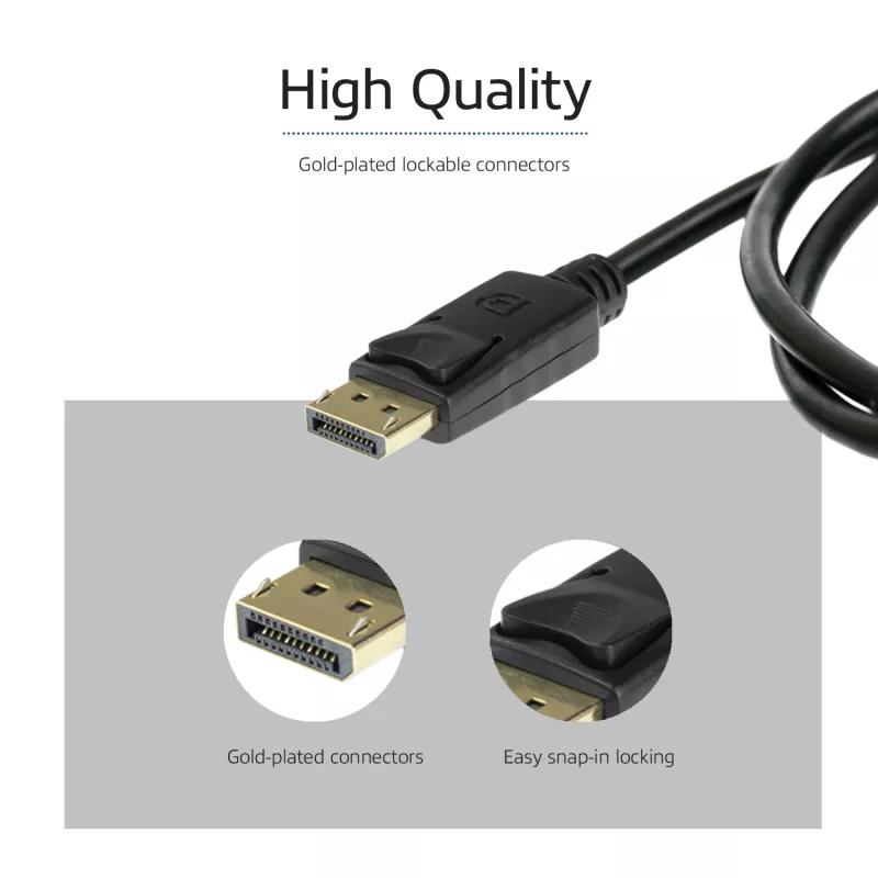 ACT 2 meters DisplayPort 1.4 cable 8K male - male