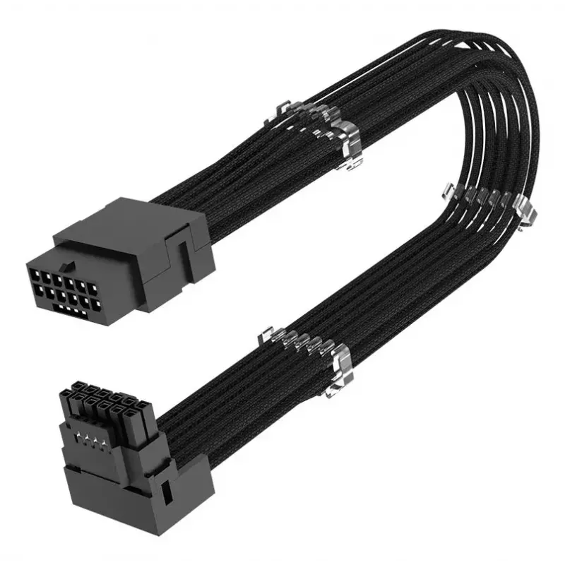Cable Akasa G-Nexus PX16 12+4-pin Black 0.3m