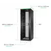 APC NetShelter SX Server Rack Gen 2, 48U, 2258H x 750W x 1070D mm, with Sides, Black
