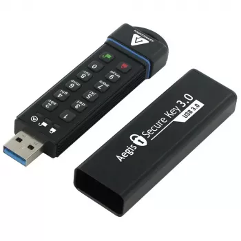 USB Flash Drive Apricorn 120GB USB Type-A Aegis Secure Key 3.0