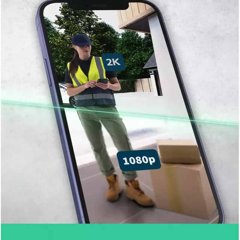 Video Doorbell Arlo Essential 2K White 1944p 180° Field of View