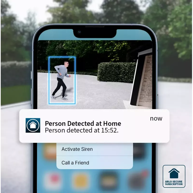Video Doorbell Arlo Essential 2K White 1944p 180° Field of View