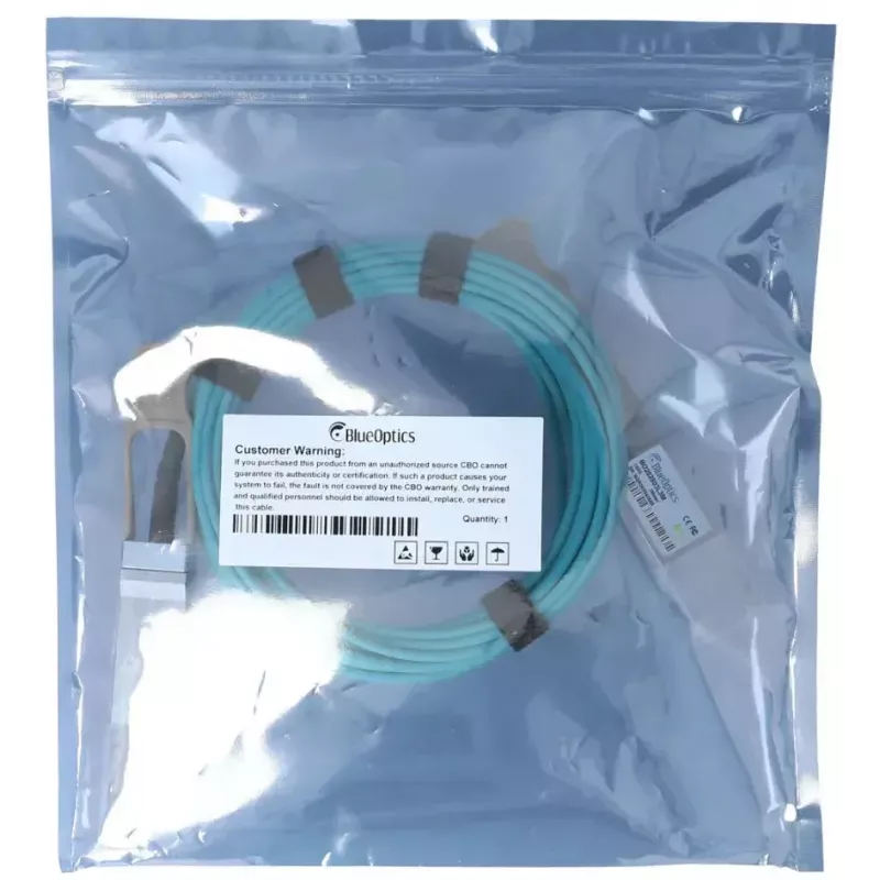 BlueOptics B2UZ-BO InfiniBand fibre optic cable 1 m QSFP28 Aqua
