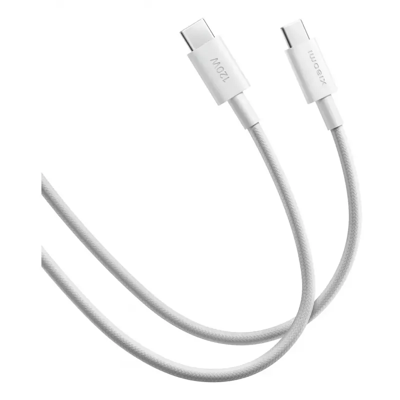 USB-C to USB-C cable Xiaomi BHR087KGL 1 m, USB 2.0, 0.48 Gbit/s, White