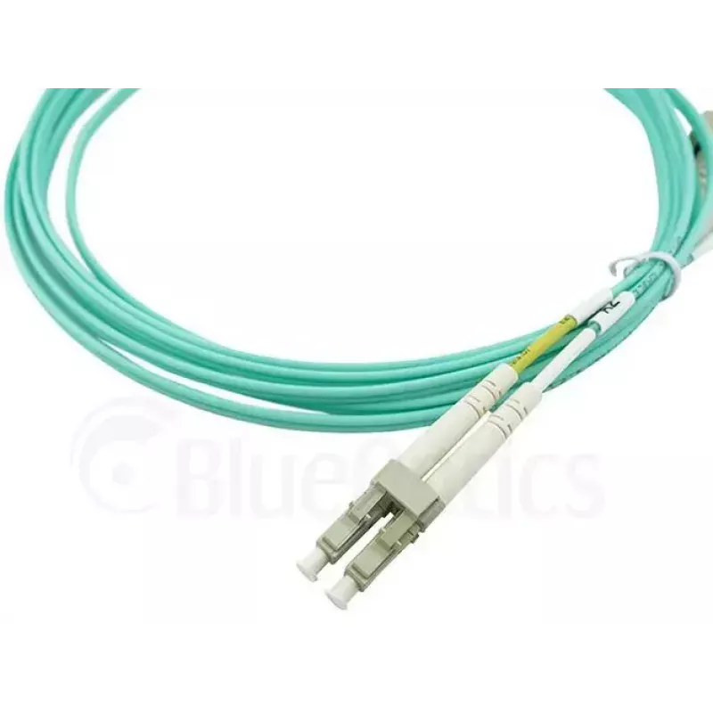 Fibre optic cable BlueOptics BK842A 30 m LC OM3 Aqua