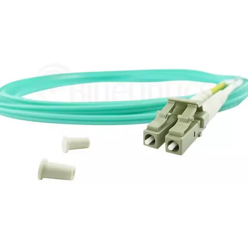 Fibre optic cable BlueOptics BK842A 30 m LC OM3 Aqua