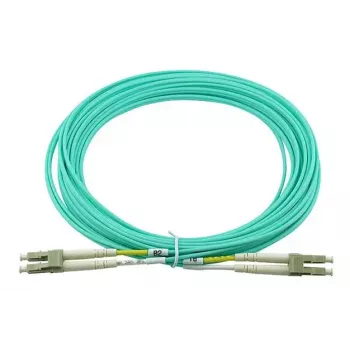 Fibre optic cable BlueOptics BK842A 30 m LC OM3 Aqua