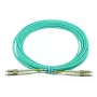 Fibre optic cable BlueOptics BK842A 30 m LC OM3 Aqua