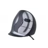 BakkerElkhuizen Evoluent D Large, Right-hand, Vertical design, Laser, USB Type-A, 3200 DPI, Black, Grey, Silver