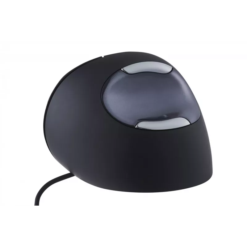 BakkerElkhuizen Evoluent D Large, Right-hand, Vertical design, Laser, USB Type-A, 3200 DPI, Black, Grey, Silver