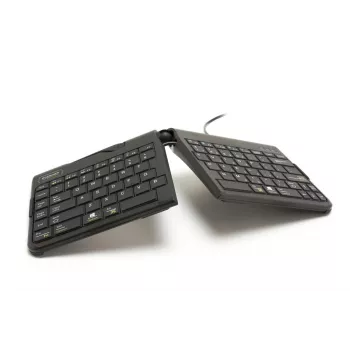 BakkerElkhuizen Goldtouch Travel Go2 Wired DE Qwertz, Mini, Wired, USB, Scissor key switch, QWERTZ, Black