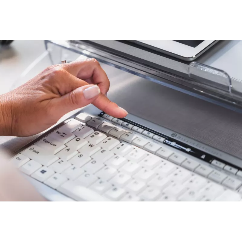BakkerElkhuizen S-Board 840 DE Qwertz, Tenkeyless (80 - 87%), Wired, USB, Scissor key switch, QWERTZ, Light grey, White