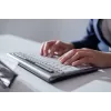 BakkerElkhuizen S-Board 840 DE Qwertz, Tenkeyless (80 - 87%), Wired, USB, Scissor key switch, QWERTZ, Light grey, White