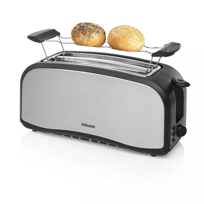 Toaster Tristar BR-1046 4 slices Black Stainless steel 1400W