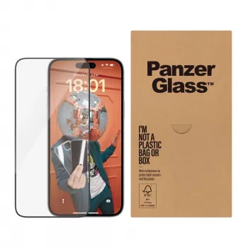 Screen Protector PanzerGlass iPhone 15 Plus Ultra-Wide Fit EasyAligner Shock Resistant