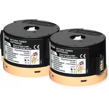 Epson Double Return Toner Cartridge Pack 2 x 2.5k, 2500 pages, Black, 1 pc(s)