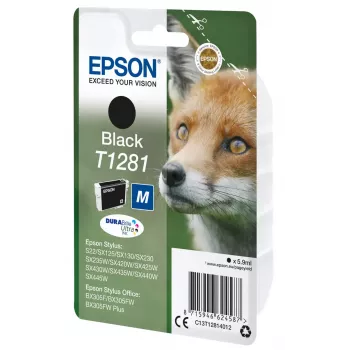 Epson T1281 Fox Singlepack Ink Cartridge Black