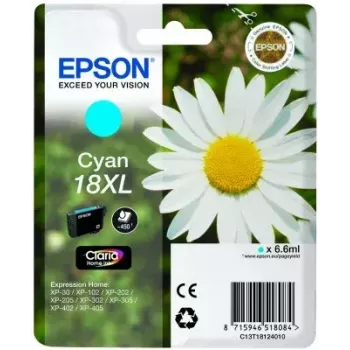 Cartridge EPSON ink Cyan 18XL Claria Home Ink C13T18124010