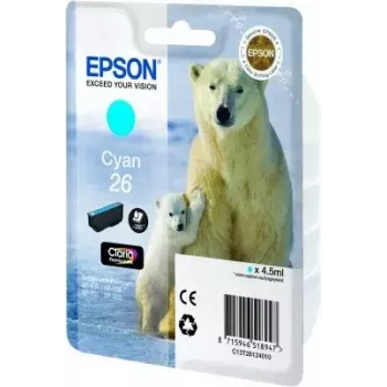 Ink cartridge Epson C13T26124010 Singlepack Cyan 26 Claria Premium — Cyan, 1 pcs