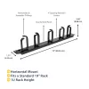 StarTech.com 1U 19in Metal Rackmount Cable Management Panel
