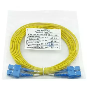 Fibre optic cable BlueOptics CAB-SMF-SC-SC-50 50 m G.657.A1 SC SC