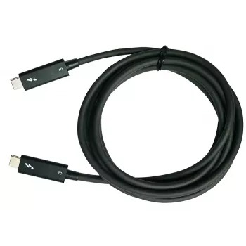 QNAP CAB-TBT315M-40G Thunderbolt cable 1.5 m 40 Gbit/s Black