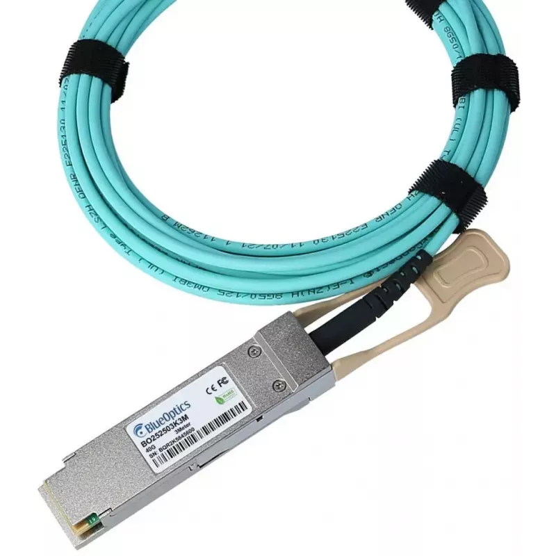 BlueOptics CBL-0310-001-BO InfiniBand/fibre optic cable 1 m QSFP Orange